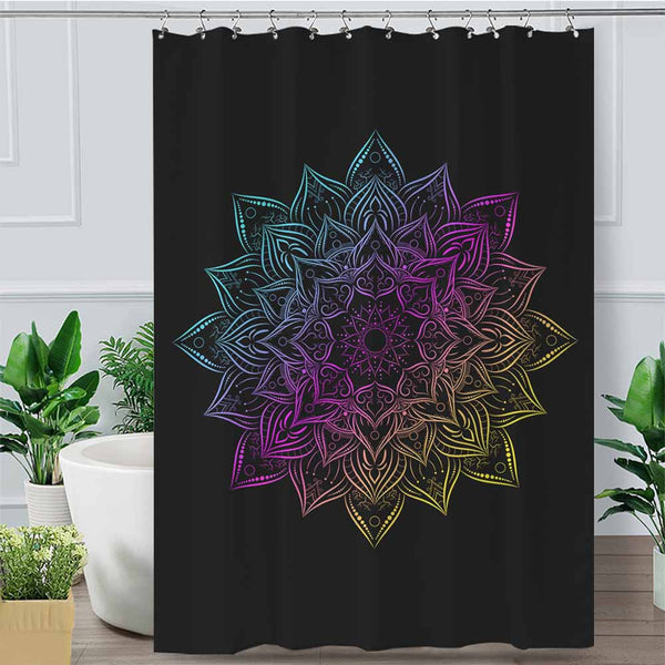 Mandala Heavens Colourful Mandala Shower Curtain