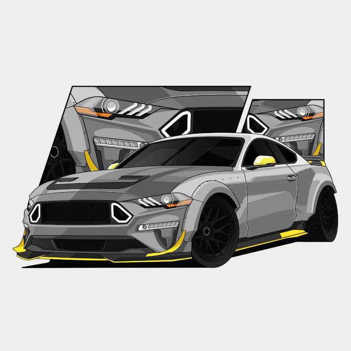 Custom Portrait Custom Drawn Car Portrait Digital