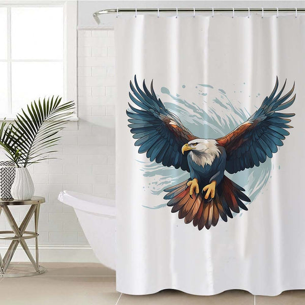 Mandala Heavens Eagle Shower Curtain