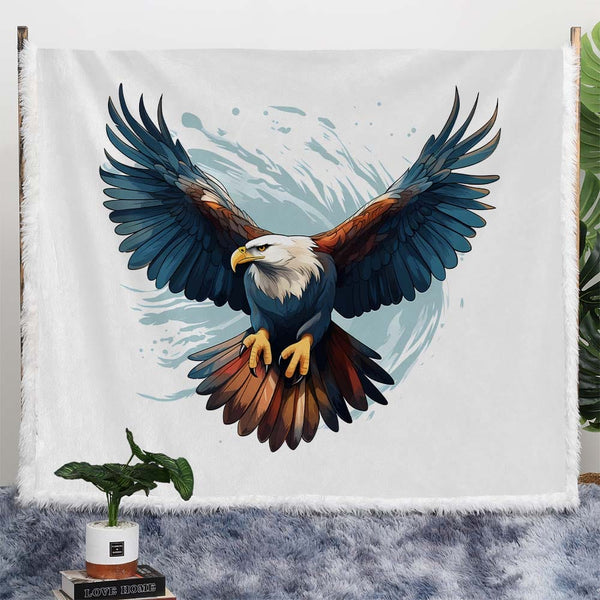 Eagle Plush Sherpa Blankets Eagle Blanket