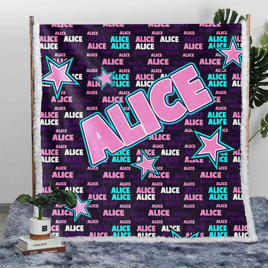 5 Must Have Personalised Blankets In Australia For 2024 Little Squiffy   FlashingStarsPersonalisedPREMIUMPLUSHSHERPABLANKETLittleSquiffyOnlineAustralia 548x548 