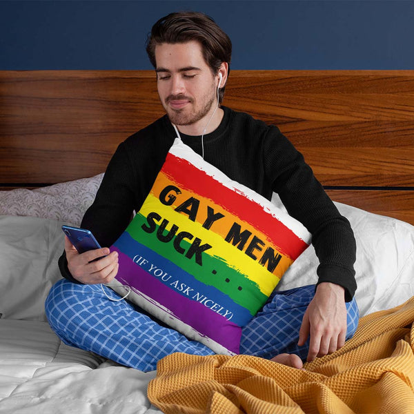 Gay Men Suck Gay Men Suck Cushion Cover