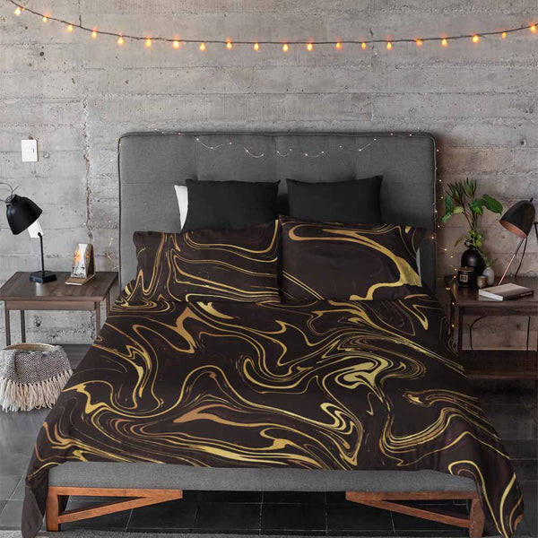 Marble Golden Marble Quilt Cover Set