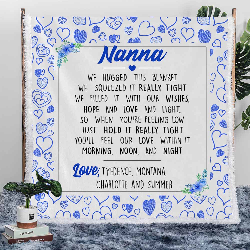 Personalised nana blanket sale