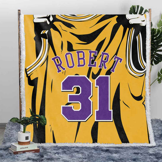 5 Must Have Personalised Blankets In Australia For 2024 Little Squiffy   PersonalisedMJLakerscoloursBasketballPREMIUMPLUSHSHERPABLANKETSLittleSquiffyAustraliaOnlinephotochair1 548x548 