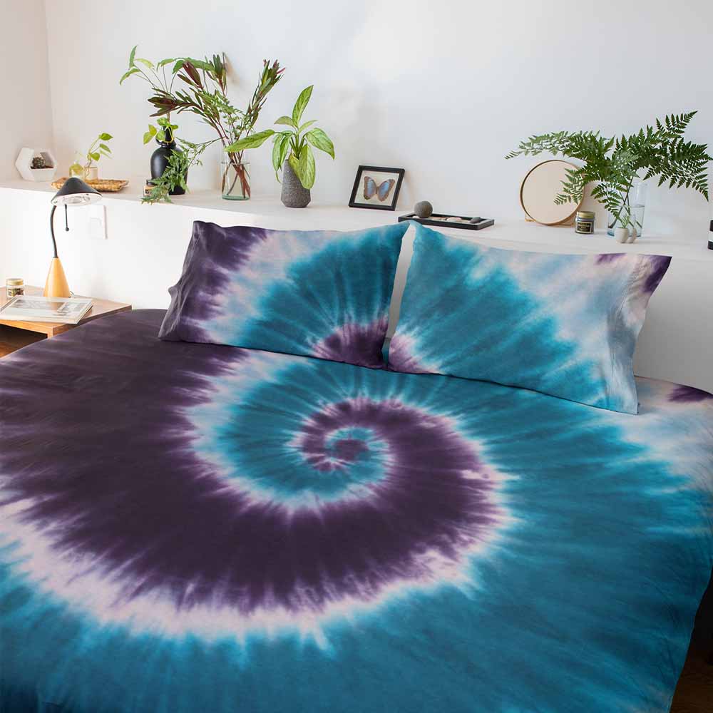 Tidal Pool Tie Dye Quilt Cover Set — Little Squiffy