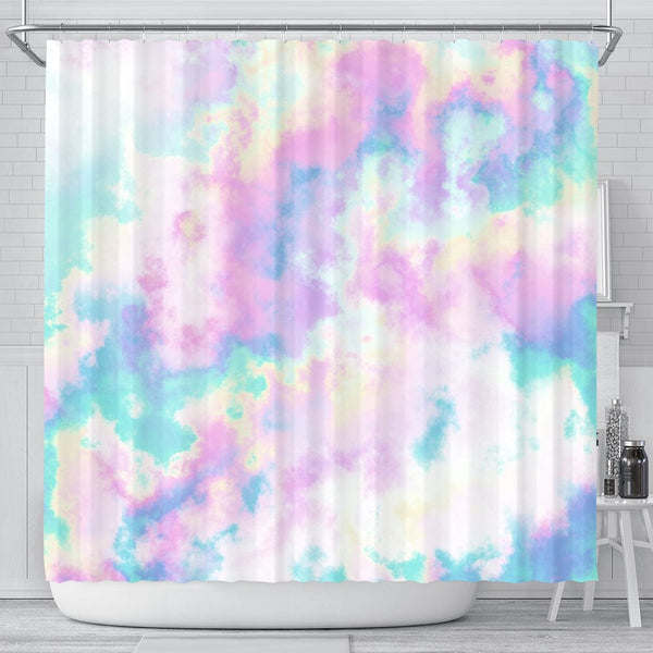 Tie Dye Tie Dye Rainbow Shower Curtain