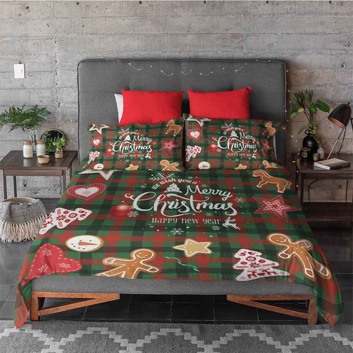 Merry Christmas Sloth We Wish You A Merry Christmas Quilt Cover Set