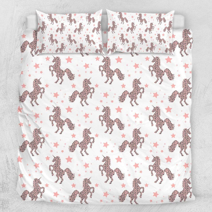 Pink Galaxy Unicorn Pink Galaxy Unicorn Quilt Cover Set