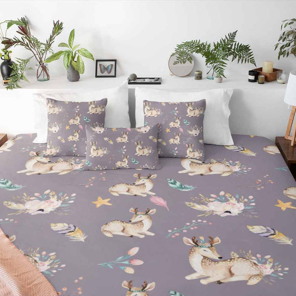 Boho Deer Quilt Cover Set-Boho Deer-Little Squiffy