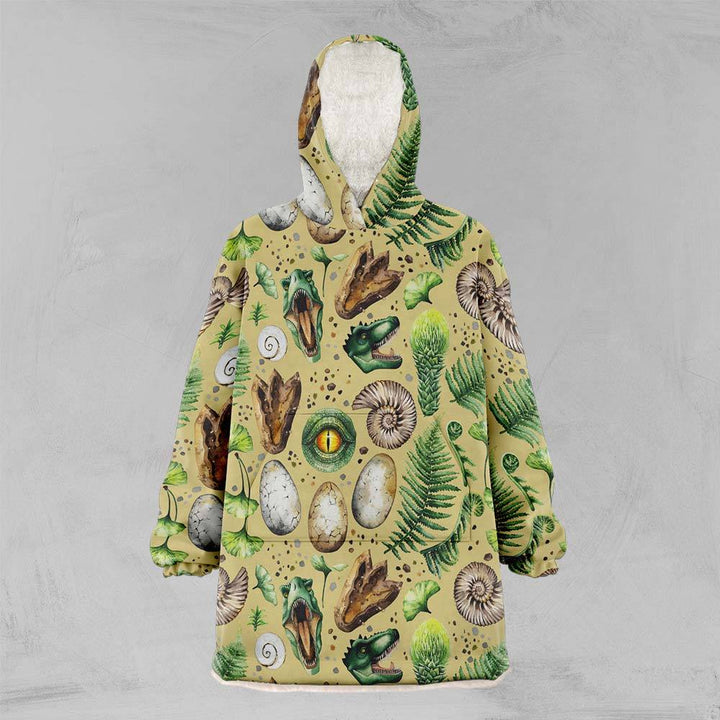 Dinosaur Jungle Oversized Floofy Hoodie-Dinosaur Jungle-Little Squiffy