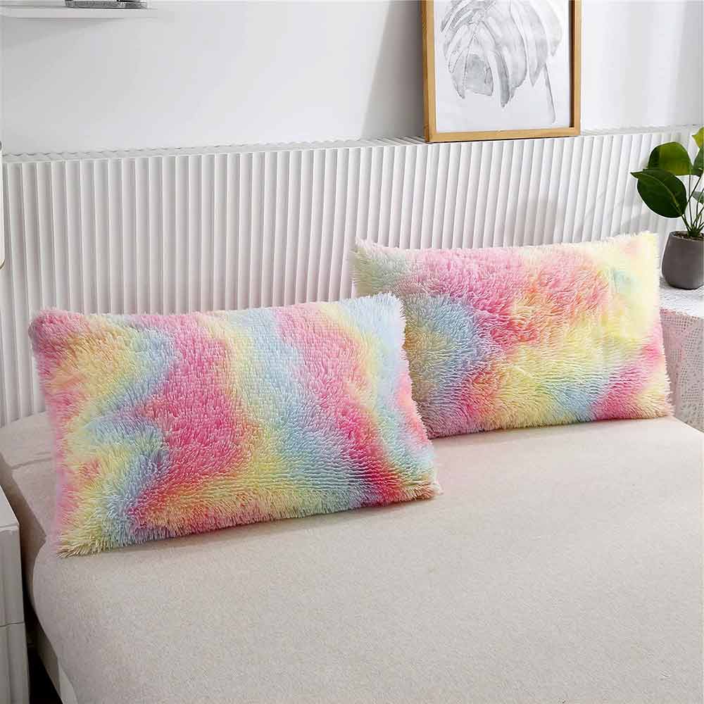 Fluffy Rainbow Unicorn Pillow Cases Australia Little Squiffy