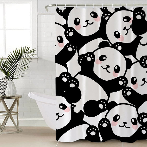 Pandalicious Pandalicious Shower Curtain