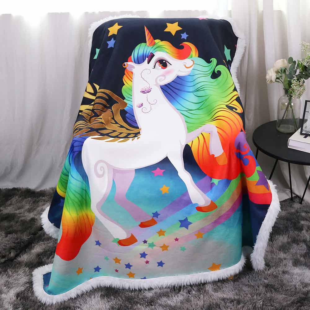 Rainbow Unicorn Blanket