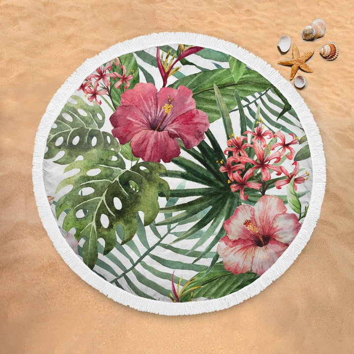 Tropical Hibiscus Tropical Hibiscus Lightweight Beach Towel