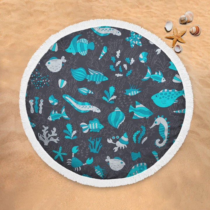 Under The Seashell Under The Seashell Lightweight Beach Towel