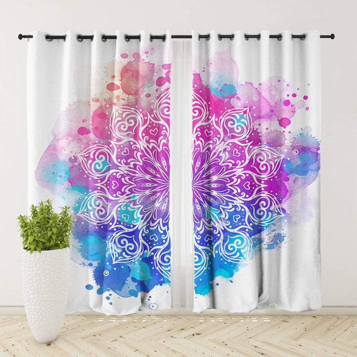 Watercolour Mandala Watercolour Mandala Curtain Set