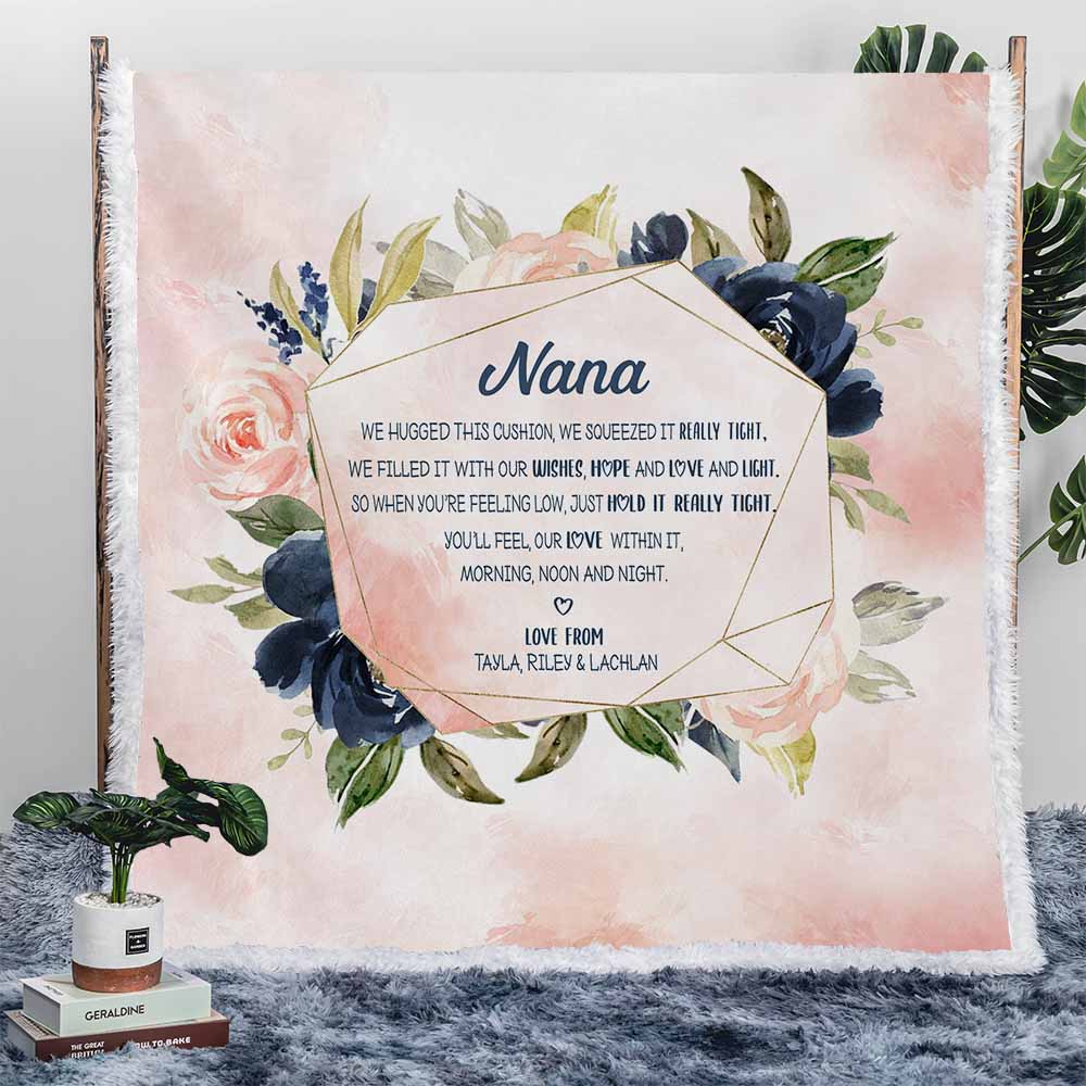 Personalised nana blanket sale