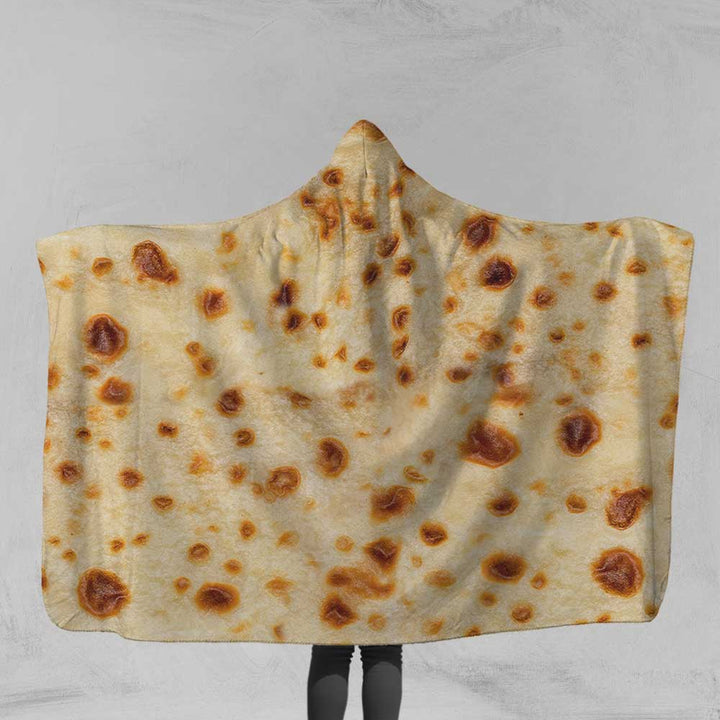 Burrito Round Burrito Hooded Blanket